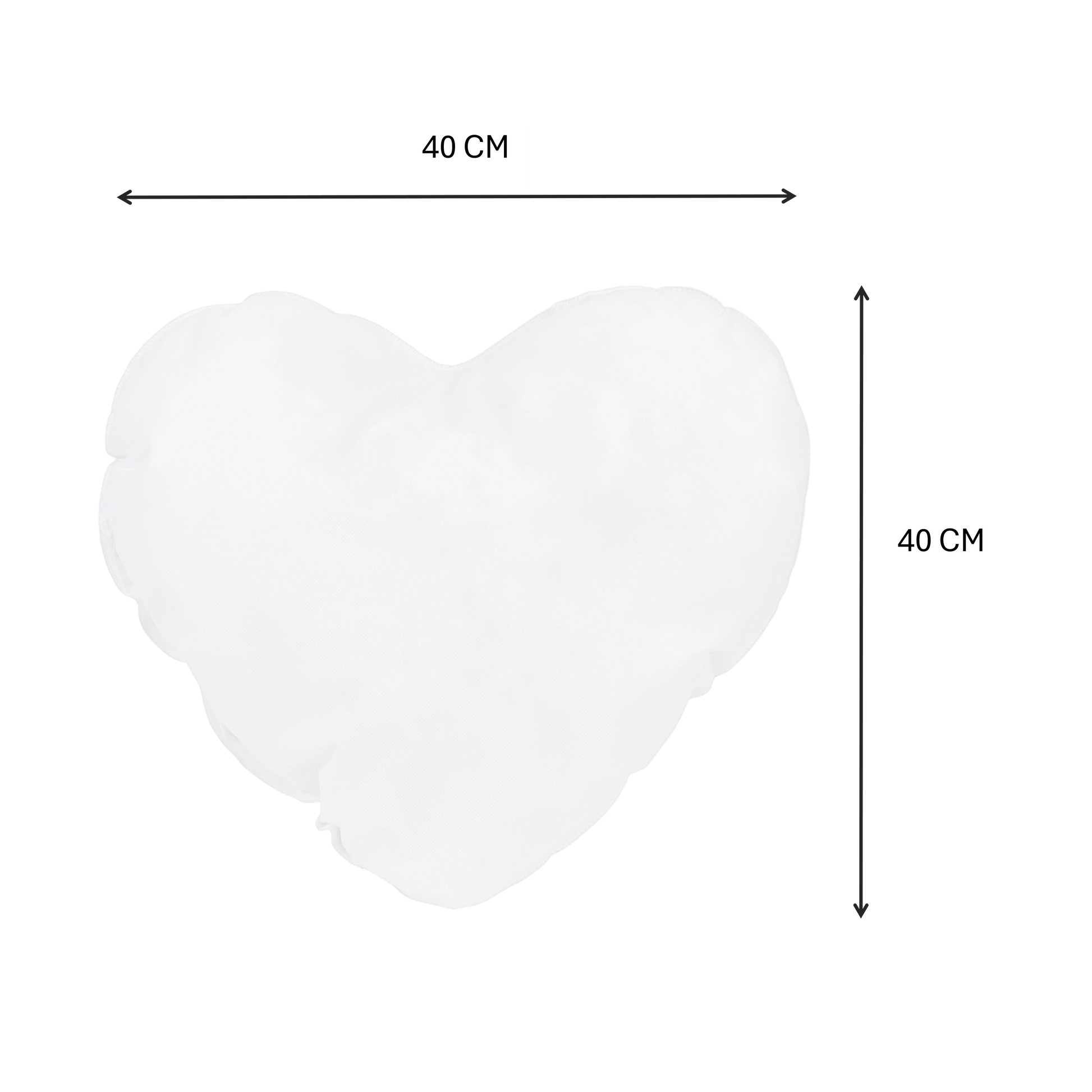 Binnenkussen Non Woven Hartvormig (zonder rits)-3